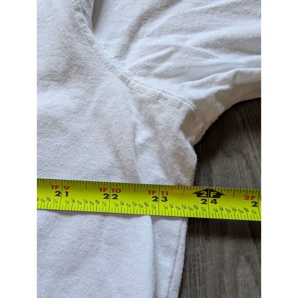 Vtg Capacity White Embroidered Floral Gingham Accent Casual Top 2x - Picture 7 of 7